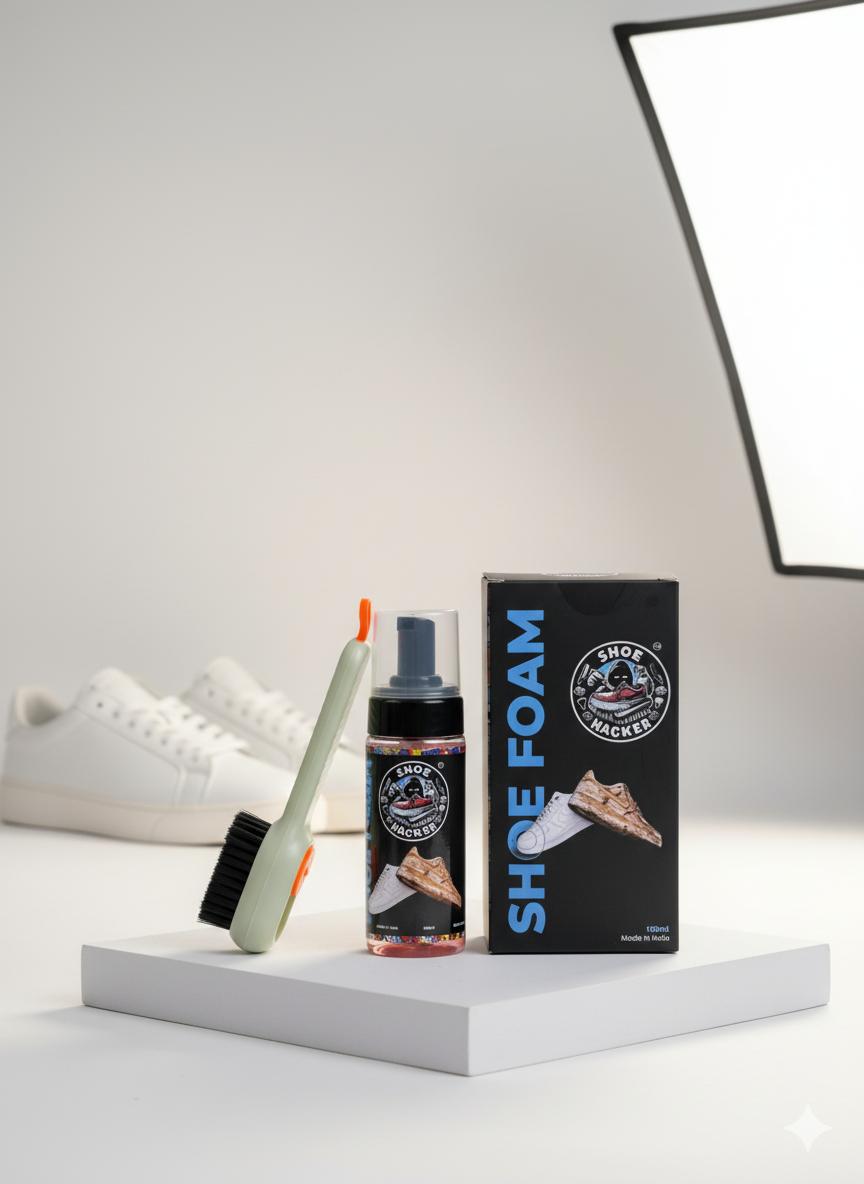 Shoe hacker shoe cleaning foam 150 ml with free brush