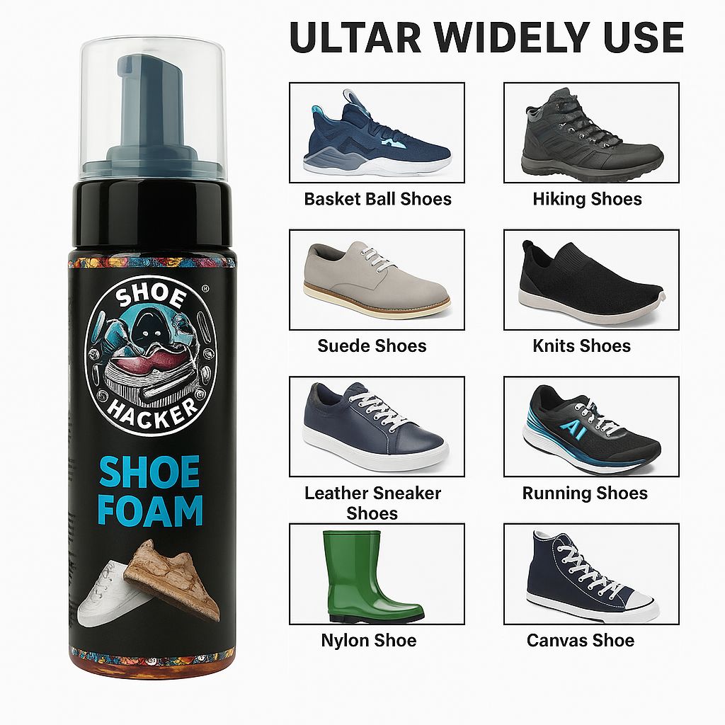 Shoe hacker shoe cleaning foam 150 ml with free brush